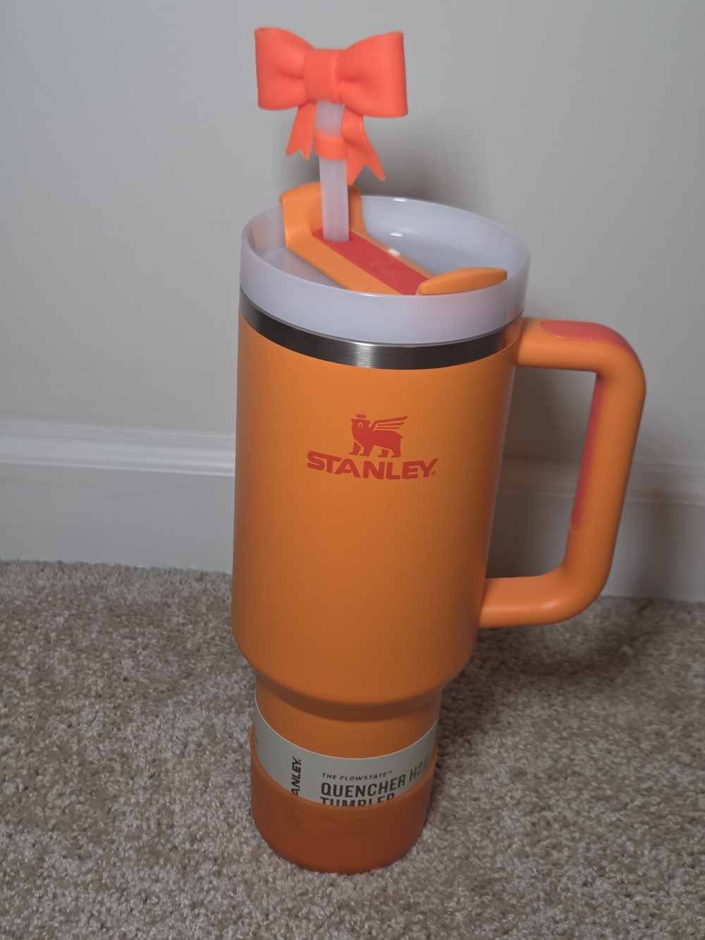 Stanley Orange Quencher Travel Mug